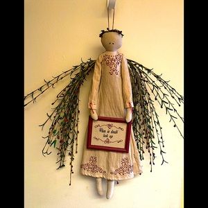 👼 Country/Primitive Hanging Angel Decor